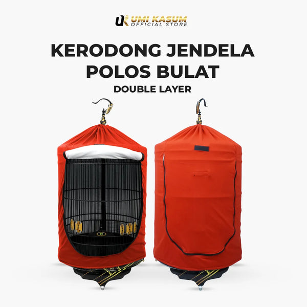 Kerodong Jendela Polos Burung Murai Lebih Praktis Double Layer