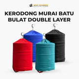 Kerodong Murai Batu Double Layer Krodong Bulat