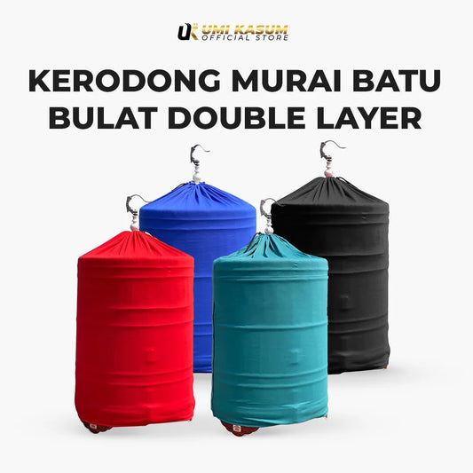 Kerodong Murai Batu Double Layer Krodong Bulat