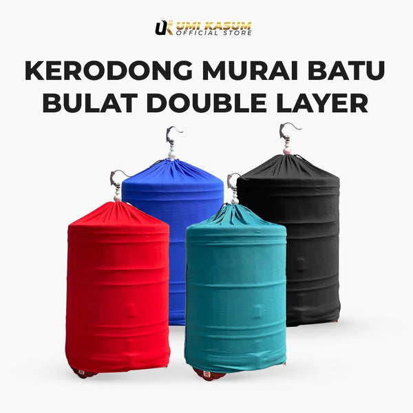 Kerodong Murai Batu Double Layer Krodong Bulat